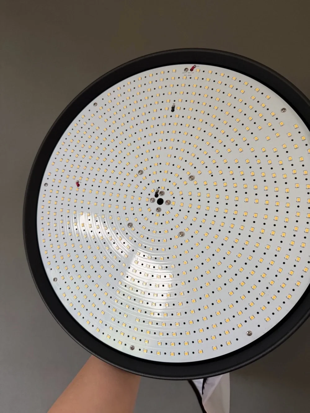Black LED Studio Parabolic Light - Professional Photography Lighting